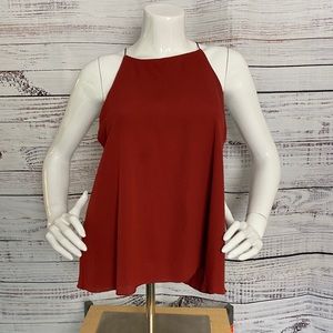 Papaya Fall Wine Red Blouse